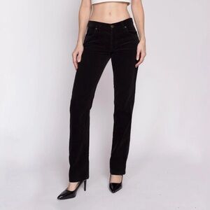 Lauren Jeans Ralph Lauren Cotton Stretch Black Corduroy Flare Pants Women 10 EUC